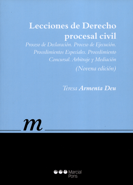 Portada de LECCIONES DE DERECHO PROCESAL CIVIL(9ª ED). PROCESO DE DECLARACION. PROCESO DE EJECUCION