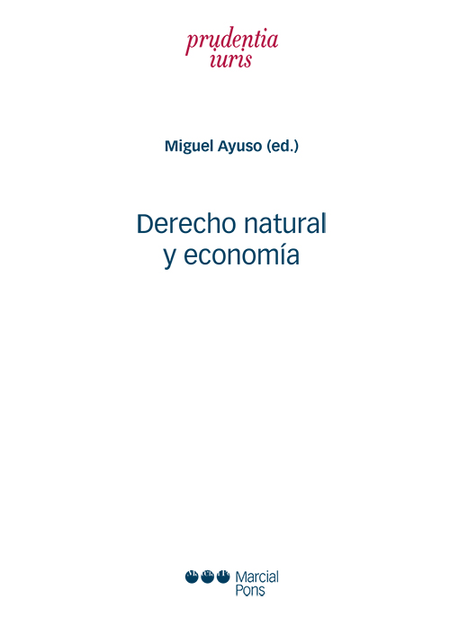 Portada de DERECHO NATURAL Y ECONOMIA