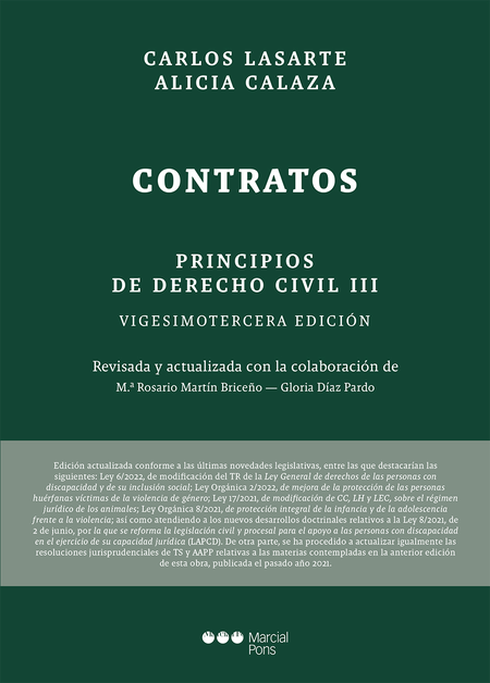Portada de PRINCIPIOS DE DERECHO (III) CIVIL CONTRATOS