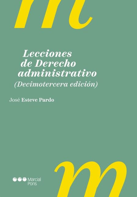 Portada de LECCIONES DE DERECHO ADMINISTRATIVO de ESTEVE PARDO, José