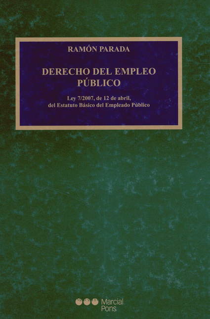 Portada de DERECHO DEL EMPLEO PUBLICO