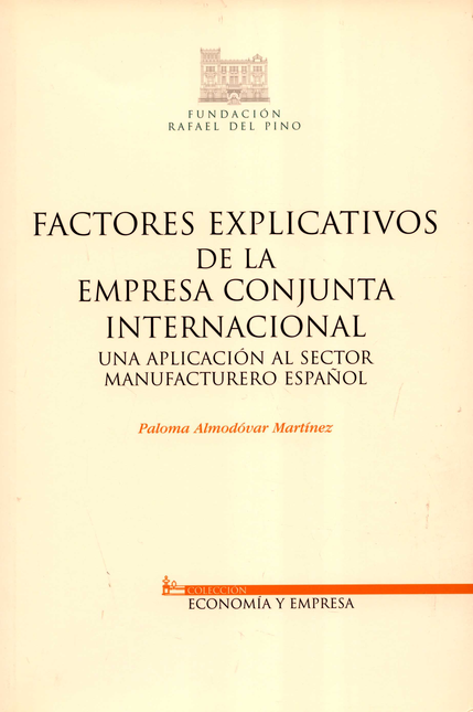 Portada de FACTORES EXPLICATIVOS DE LA EMPRESA CONJUNTA INTERNACIONAL
