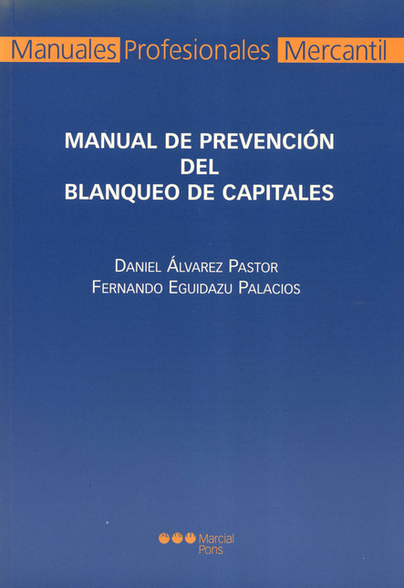 Portada de MANUAL DE PREVENCION DEL BLANQUEO DE CAPITALES