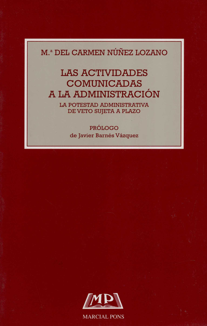 Portada de ACTIVIDADES COMUNICADAS A LA ADMINISTRACION, LAS