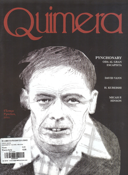 Portada de REV. QUIMERA # 326 PYNCHONARY ODA AL GRAN ESCAPISTA