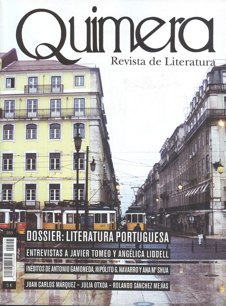 Portada de REV. QUIMERA # 355 DOSSIER: LITERATURA PORTUGUESA