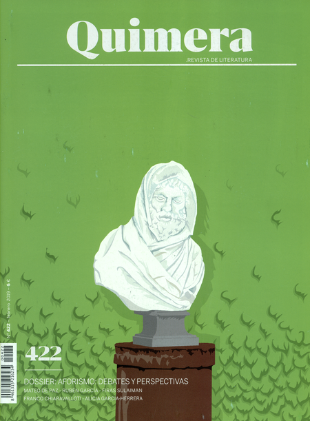 Portada de REV. QUIMERA # 422 DOSSIER AFORISMO DEBATES Y PERSPECTIVAS