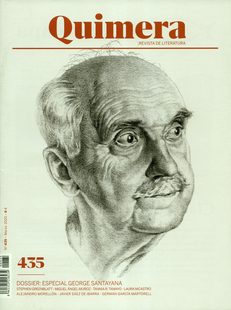 Portada de REV. QUIMERA # 435 DOSSIER ESPECIAL GEORGE SANTAYANA