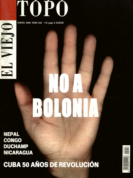 Portada de REV. EL VIEJO TOPO # 252 NO A BOLONIA
