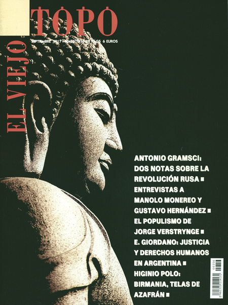Portada de REV. EL VIEJO TOPO # 356 ANTONIO GRAMSCI DOS NOTAS SOBRE LA REVOLUCION RUSA