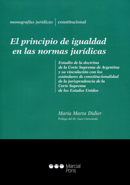 Portada de PRINCIPIO DE IGUALDAD EN LAS NORMAS JURIDICAS, EL