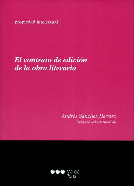 Portada de CONTRATO DE EDICION DE LA OBRA LITERARIA, EL