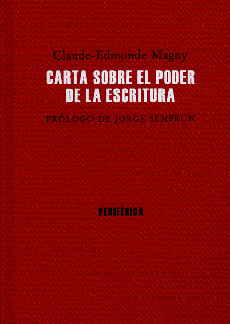 Portada de CARTA SOBRE EL PODER DE LA ESCRITURA