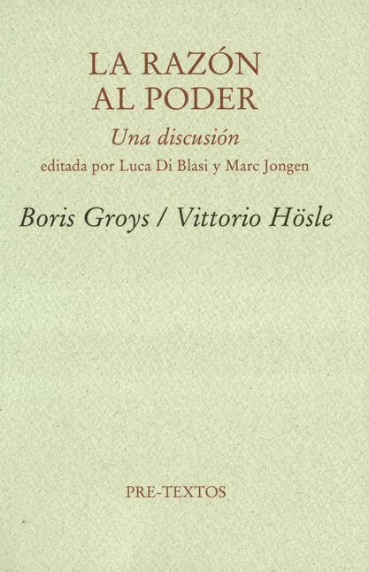 Portada de RAZON AL PODER UNA DISCUSION EDITADA POR LUCA DI BLASI Y MARC JONGEN, LA