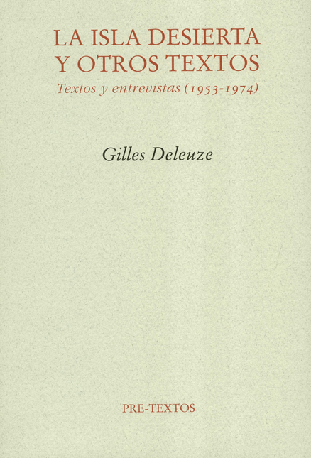 Portada de ISLA DESIERTA Y OTROS TEXTOS TEXTOS Y ENTREVISTAS 1953-1974, LA