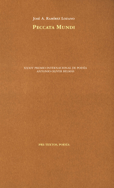 Portada de PECCATA MUNDI de RAMÍREZ LOZANO, José A.