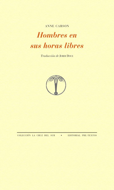 Portada de HOMBRES EN SUS HORAS LIBRES de CARSON, Anne