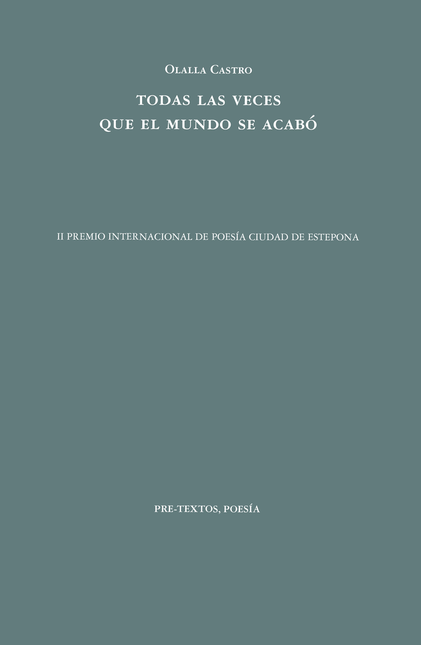 Portada de TODAS LAS VECES QUE EL MUNDO SE ACABO
