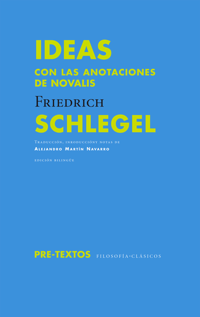 Portada de IDEAS CON LAS ANOTACIONES DE NOVALIS