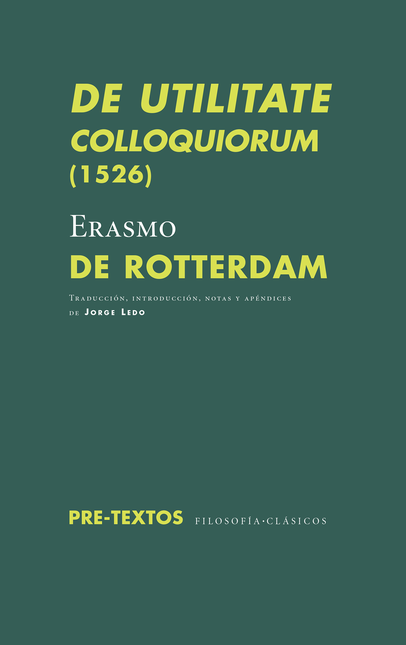 Portada de DE UTILITATE COLLOQUIORUM 1526