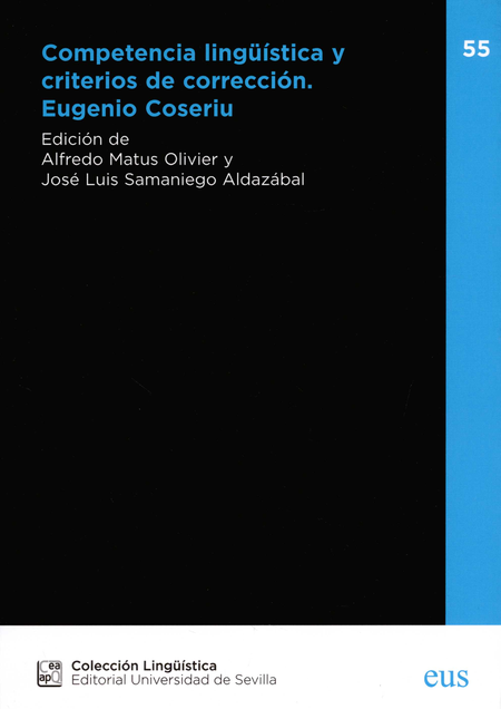 Portada de COMPETENCIA LINGUISTICA Y CRITERIOS DE CORRECCION EUGENIO COSERIU