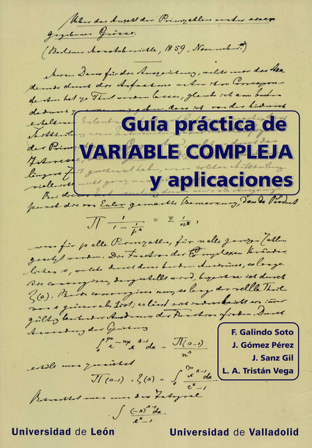 Portada de GUIA PRACTICA DE VARIABLE COMPLEJA Y APLICACIONES