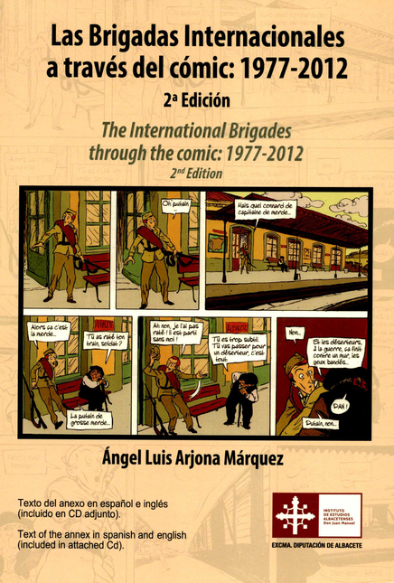Portada de BRIGADAS INTERNACIONALES A TRAVES DEL COMIC 1977-2012, LAS
