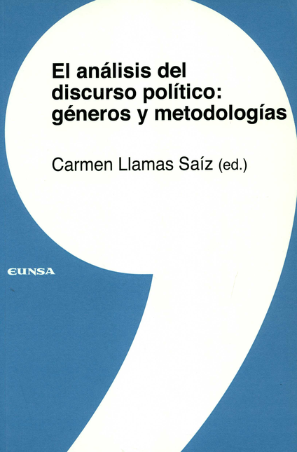 Portada de ANALISIS DEL DISCURSO POLITICO. GENEROS Y METODOLOGIAS, EL