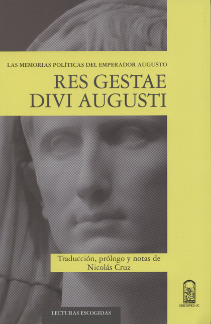 Portada de MEMORIAS POLITICAS DEL EMPERADOR AUGUSTO RES GESTAE DIVI AUGUSTI, LAS