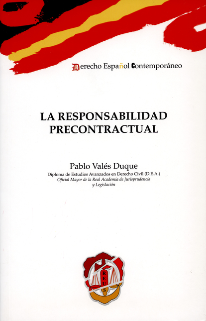 Portada de RESPONSABILIDAD PRECONTRACTUAL, LA
