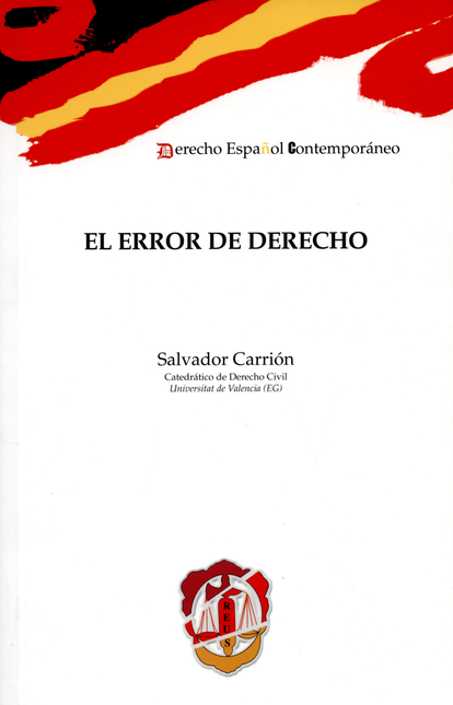 Portada de ERROR DE DERECHO, EL de CARRION, Salvador