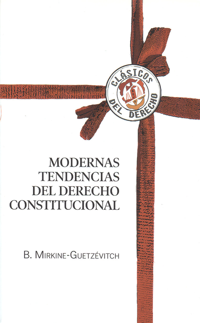 Portada de MODERNAS TENDENCIAS DEL DERECHO CONSTITUCIONAL