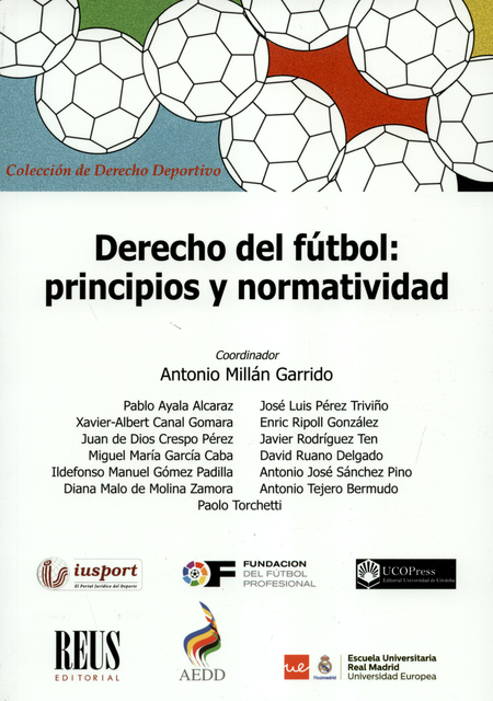 Portada de DERECHO DEL FUTBOL PRINCIPIOS Y NORMATIVIDAD