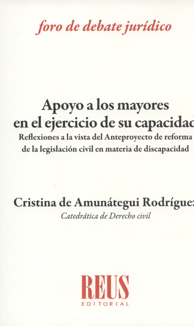 Portada de APOYO A LOS MAYORES EN EL EJERCICIO DE SU CAPACIDAD