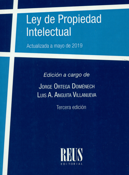 Portada de LEY DE PROPIEDAD INTELECTUAL (3ª ED)