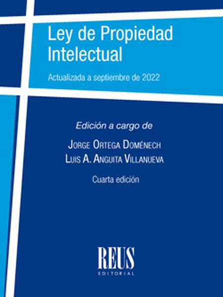 Portada de LEY DE PROPIEDAD INTELECTUAL (4ª ED)