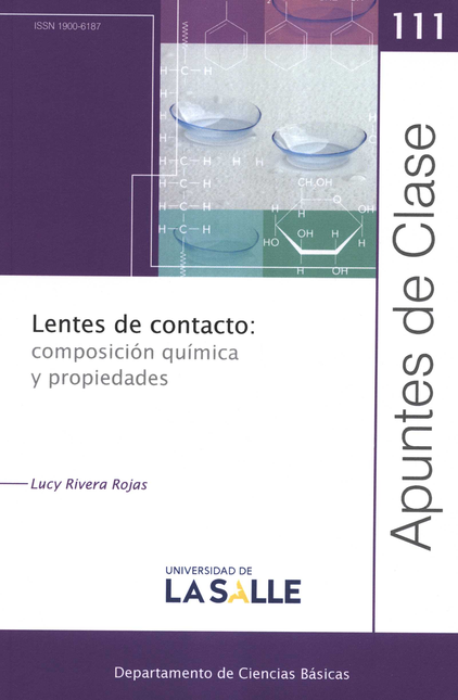 Portada de REV. APUNTES DE CLASE # 111 LENTES DE CONTACTO COMPOSICION QUIMICA Y PROPIEDADES