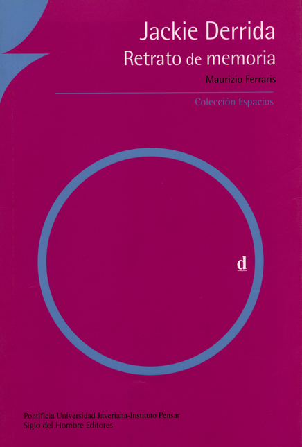 Portada de JACKIE DERRIDA RETRATO DE MEMORIA