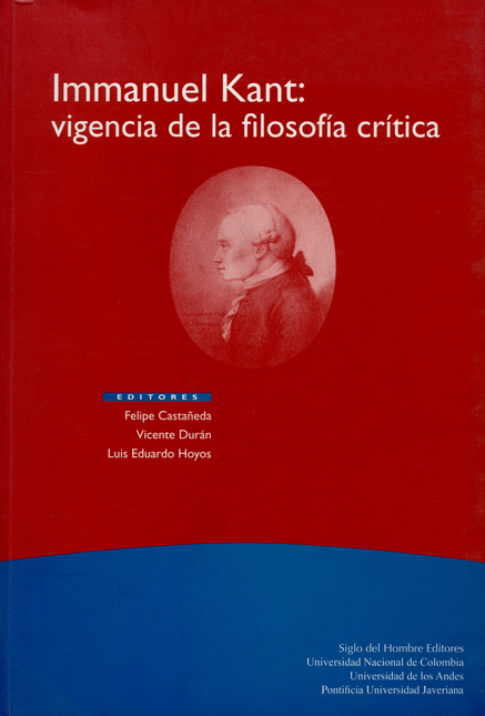 Portada de IMMANUEL KANT VIGENCIA DE LA FILOSOFIA CRITICA