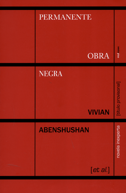 Portada de PERMANENTE OBRA NEGRA de ABENSHUSHAN, Vivian