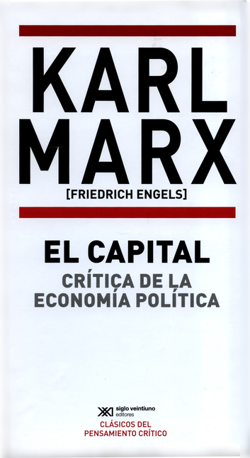 Portada de CAPITAL (VOL.1-2-3) CRITICA DE LA ECONOMIA POLITICA, EL