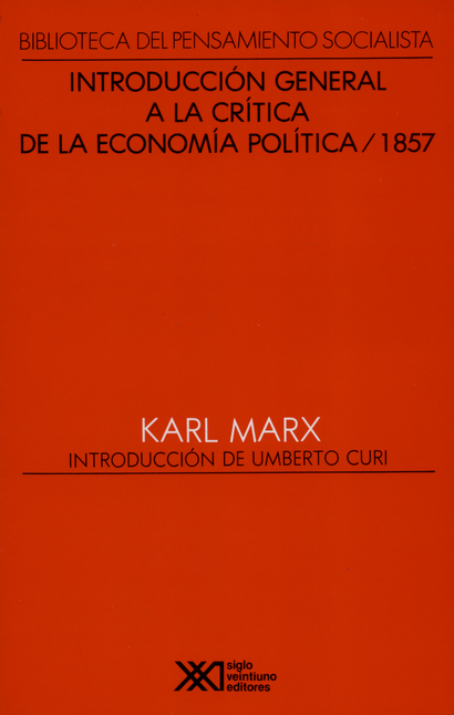Portada de INTRODUCCION GENERAL A LA CRITICA DE LA ECONOMIA POLITICA