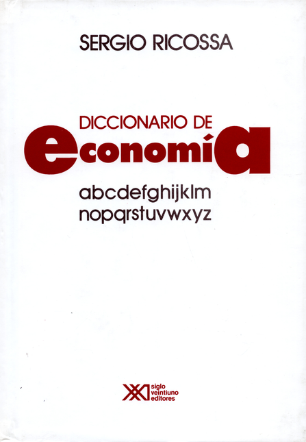Portada de DICCIONARIO DE ECONOMIA (5ª REIMP)