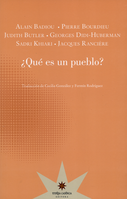 Portada de QUE ES UN PUEBLO de BOURDIEU, Pierre