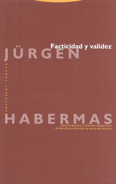 Portada de FACTICIDAD Y VALIDEZ (6ª ED) de HABERMAS, Jurgen