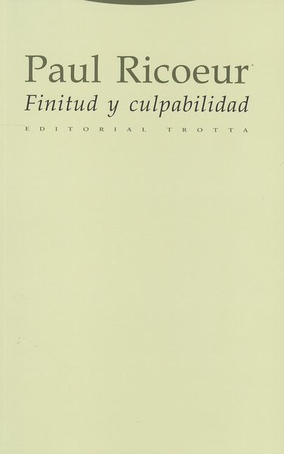 Portada de FINITUD Y CULPABILIDAD (2ª ED) de RICOEUR, Paul