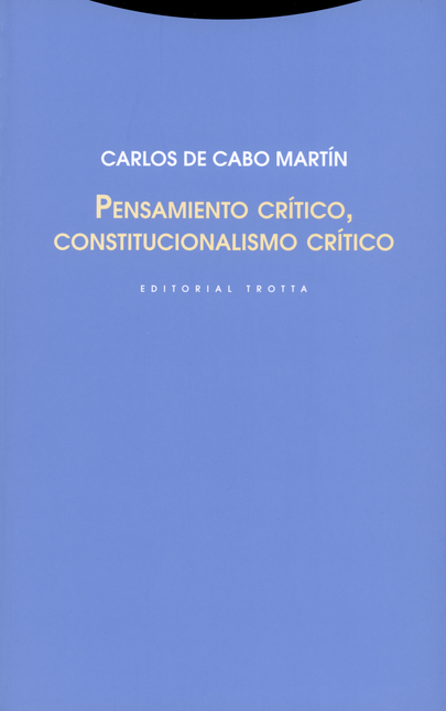 Portada de PENSAMIENTO CRITICO CONSTITUCIONALISMO CRITICO