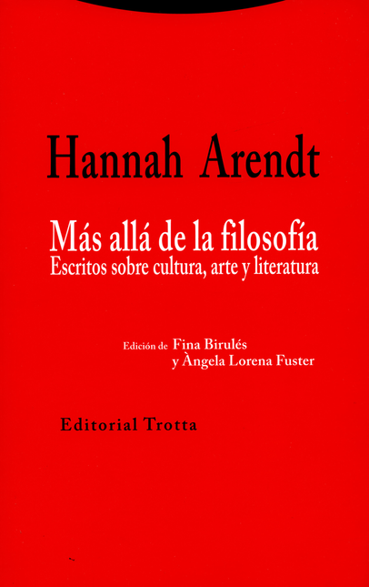 Portada de MAS ALLA DE LA FILOSOFIA. ESCRITOS SOBRE CULTURA ARTE Y LITERATURA