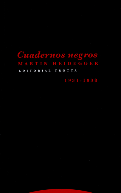 Portada de CUADERNOS NEGROS 1931-1938 de HEIDEGGER, Martin