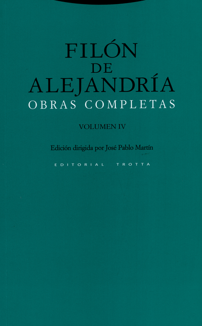 Portada de FILON DE ALEJANDRIA VOL.IV OBRAS COMPLETAS